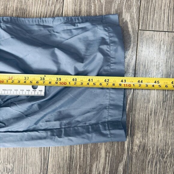 Vintage Fila Track Pants M Light Blue Polyester Sweatpants Embroidered Baggy Y2K - Picture 14 of 16